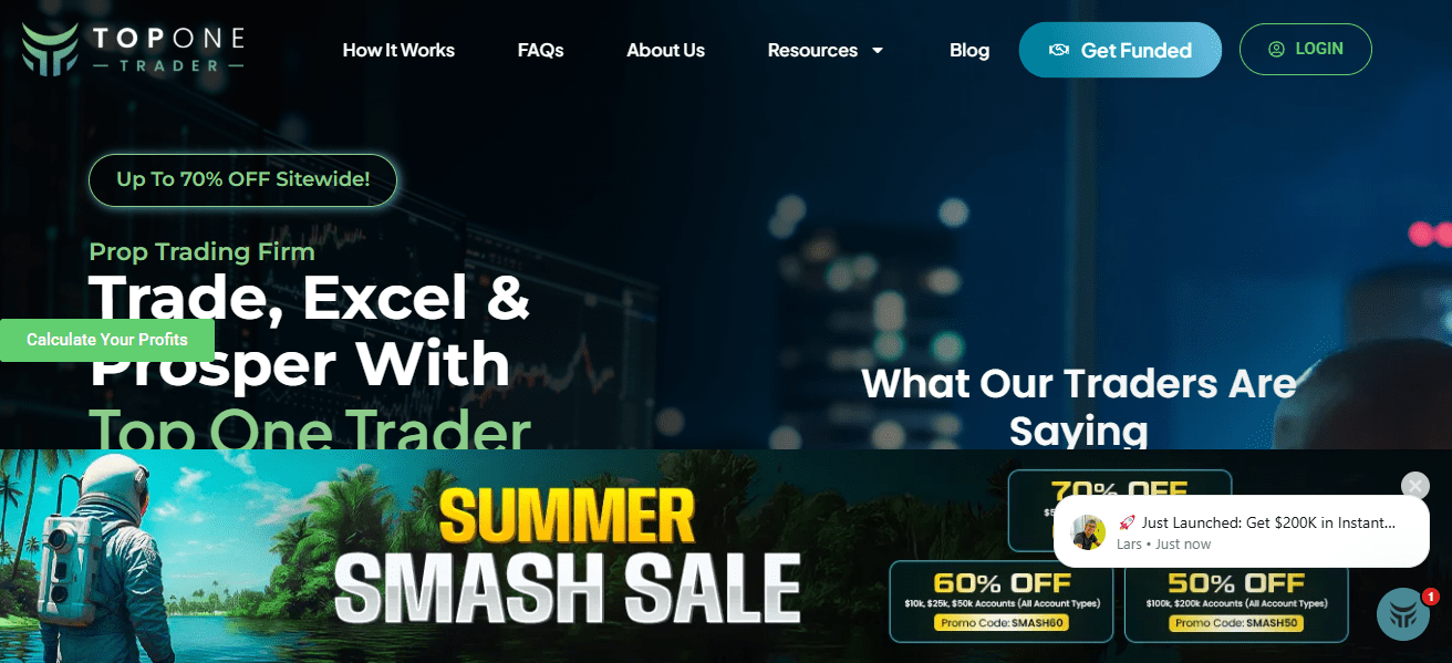 Topone Prop Firm – Funded Trading Accounts & Features