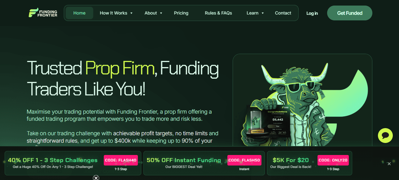 Fundingfrontier Review - Trusted Prop Firm, Funding Traders Like You!