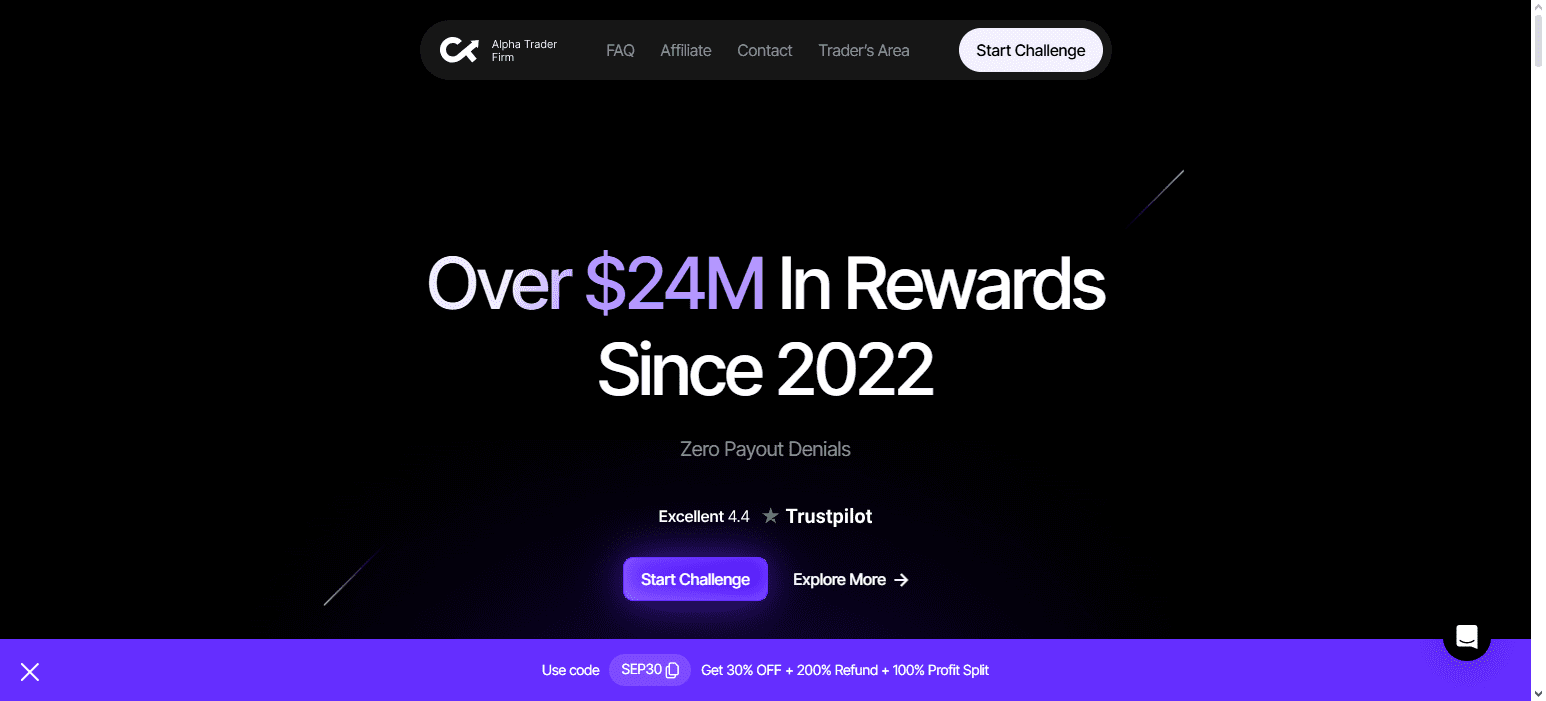 AlphaTrader Firm – Reliable Prop Trading Platform