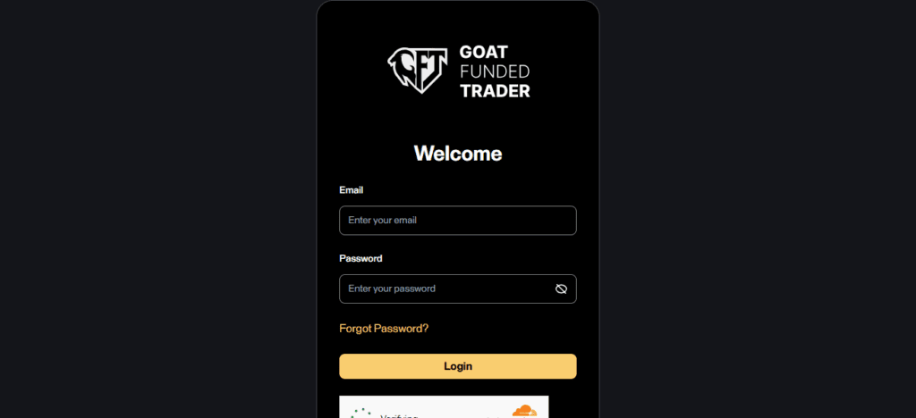 How to Log In to Goat Funded Trader