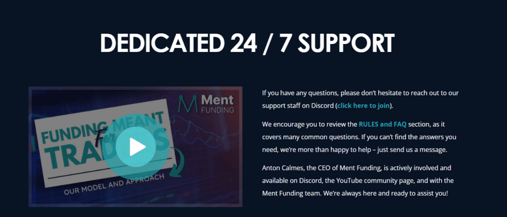 MentFunding Customer Support