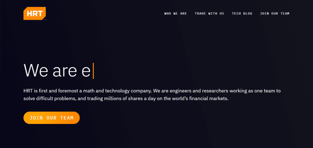 Hudson River Trading – Best Prop Firm for “HFT””