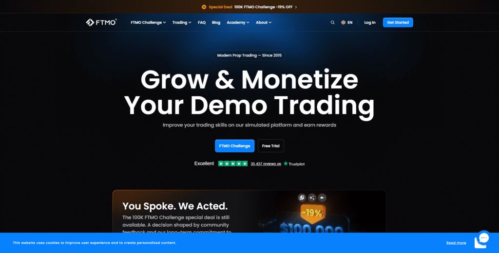 Best Prop Firms for Automated Trading - FTMO