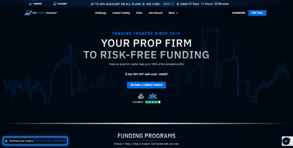 Best Prop Firms that Permit the Use of Automated Trading Bots – City Traders Imperium (CTI)
