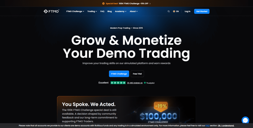 Best Prop Firms That Allow Automated Trading Bots – FTMO