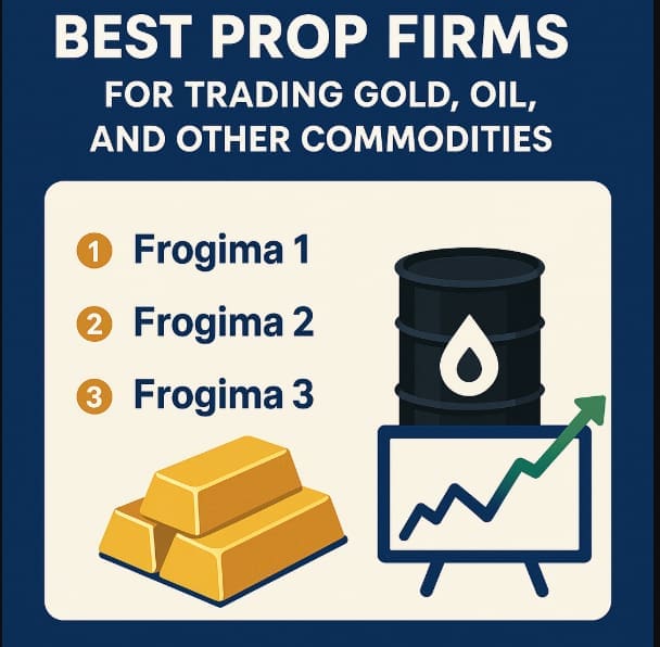 10 Best Prop Firms for Trading gold, oil, and other commodities.